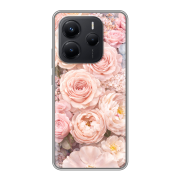 Силиконовый чехол на Xiaomi Redmi Note 14 с принтом женский