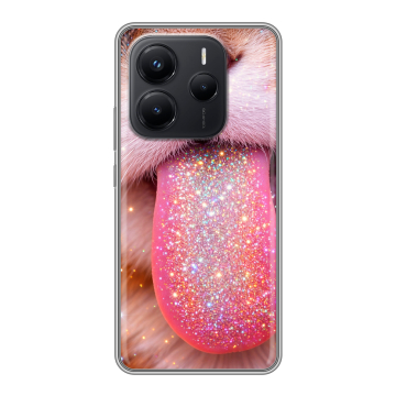 Силиконовый чехол на Xiaomi Redmi Note 14 с принтом для девочек Силиконовый чехол на Xiaomi Redmi Note 14 с принтом для девочек