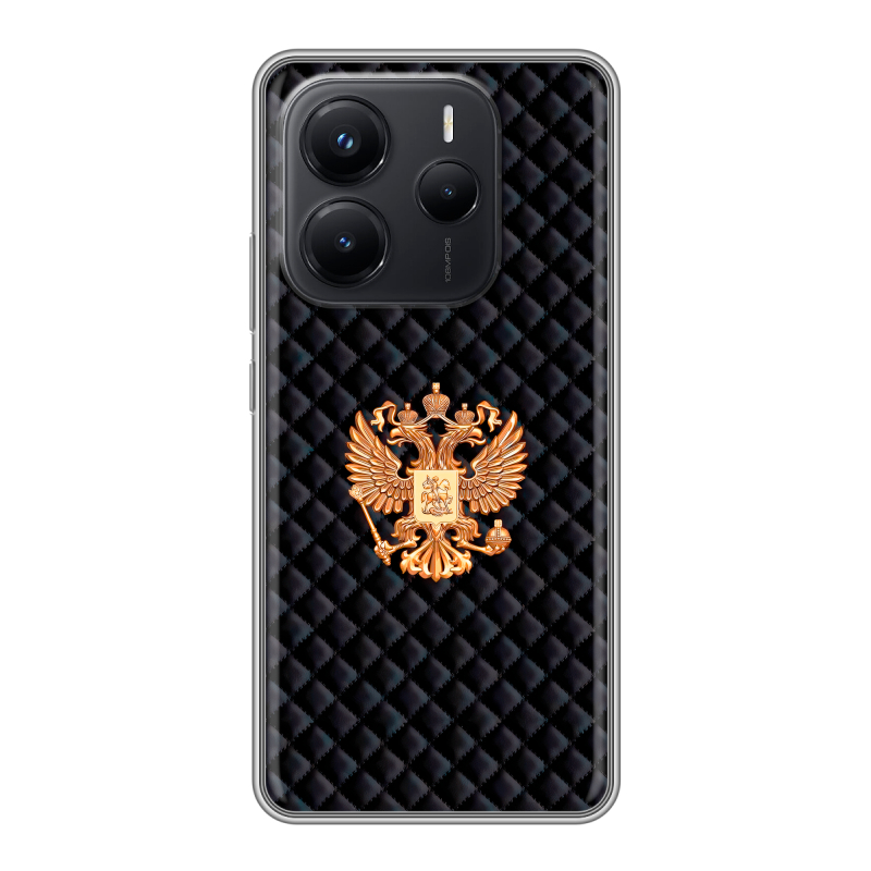 Силиконовый чехол на Xiaomi Redmi Note 14 с принтом Герб России принт Силиконовый чехол на Xiaomi Redmi Note 14 с принтом Герб России принт