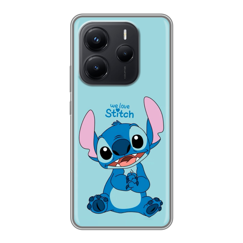 Силиконовый чехол на Xiaomi Redmi Note 14 с принтом Лило и Стич Силиконовый чехол на Xiaomi Redmi Note 14 с принтом Лило и Стич