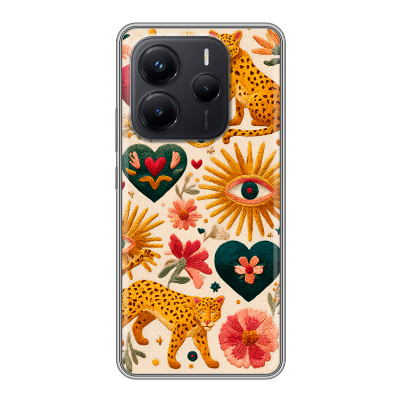 Силиконовый чехол на Xiaomi Redmi Note 14 с принтом Модный принт Силиконовый чехол на Xiaomi Redmi Note 14 с принтом Модный принт