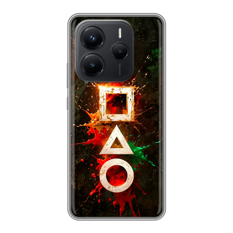 Силиконовый чехол на Xiaomi Redmi Note 14 с принтом Squid Game Игра кальмара Силиконовый чехол на Xiaomi Redmi Note 14 с принтом Squid Game Игра кальмара