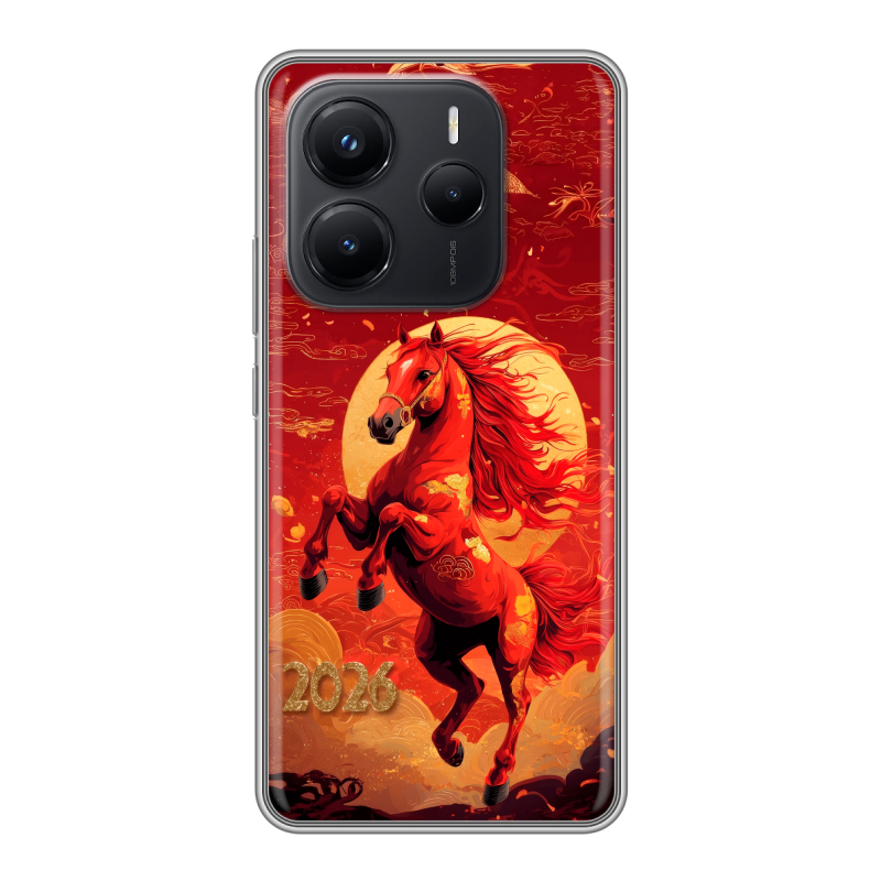 Силиконовый чехол на Xiaomi Redmi Note 14 с принтом Новый год Силиконовый чехол на Xiaomi Redmi Note 14 с принтом Новый год