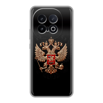 Силиконовый чехол на IQOO 13 с принтом Герб России