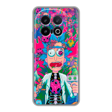 Силиконовый чехол на IQOO 13 с принтом Рик и Морти Rick Morty