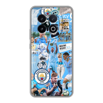 Силиконовый чехол на IQOO 13 с принтом Man City Манчестер Сити