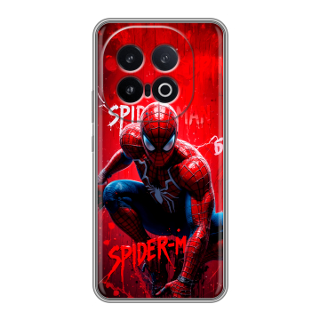 Силиконовый чехол на IQOO 13 с принтом Spiderman Человек паук