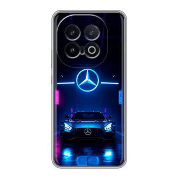 Силиконовый чехол на IQOO 13 с принтом Mercedes Мерседес