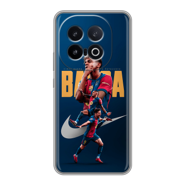 Силиконовый чехол на IQOO 13 с принтом Барселона Barca Yamal 