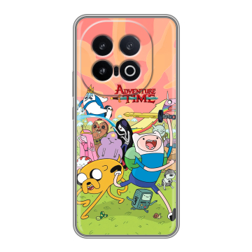 Силиконовый чехол на IQOO 13 с принтом Adventure time Время приключений