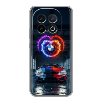 Силиконовый чехол на IQOO 13 с принтом BMW БМВ