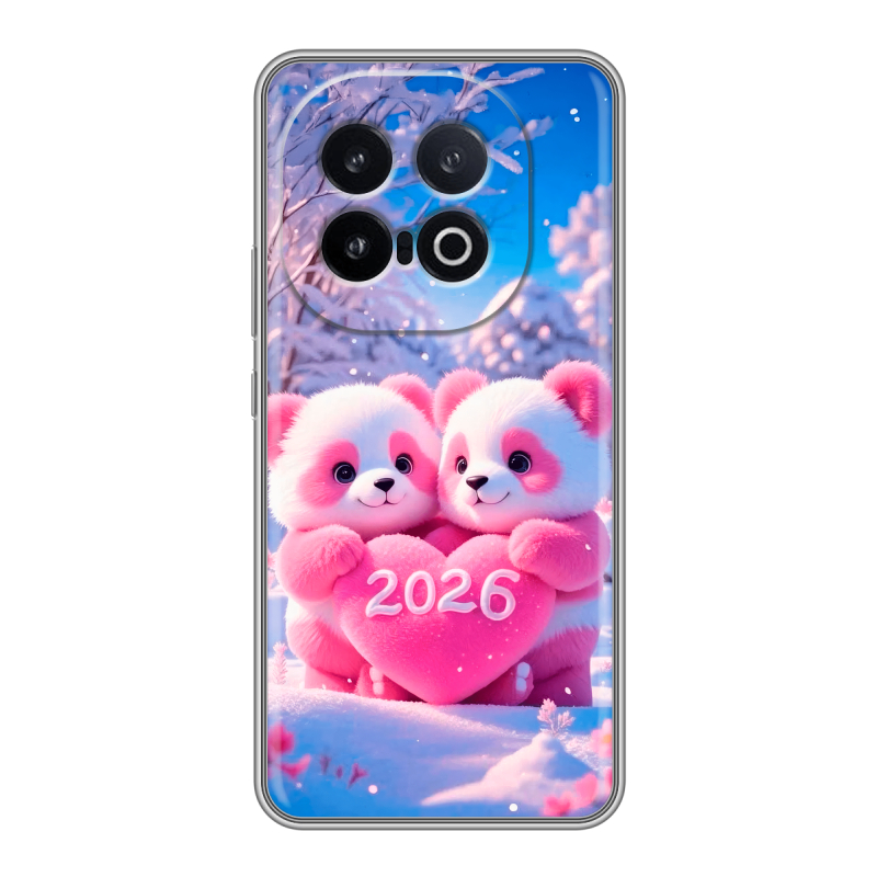 Силиконовый чехол на IQOO 13 с принтом Новый год Силиконовый чехол на IQOO 13 с принтом Новый год