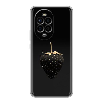 Силиконовый чехол на Huawei Nova 13 Pro с принтом Черная клубника Силиконовый чехол на Huawei Nova 13 Pro с принтом Черная клубника