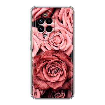 Силиконовый чехол на Huawei Nova 13 Pro с принтом Цветы розы Силиконовый чехол на Huawei Nova 13 Pro с принтом Цветы розы
