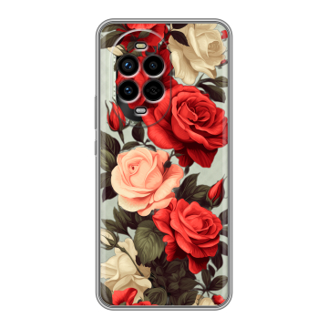 Силиконовый чехол на Huawei Nova 13 Pro с принтом Розы Силиконовый чехол на Huawei Nova 13 Pro с принтом Розы