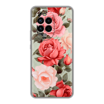 Силиконовый чехол на Huawei Nova 13 Pro с принтом Розы Силиконовый чехол на Huawei Nova 13 Pro с принтом Розы
