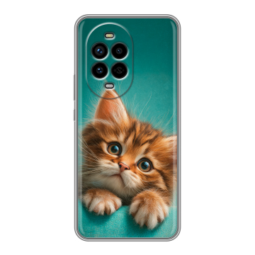 Силиконовый чехол на Huawei Nova 13 Pro с принтом котенок Силиконовый чехол на Huawei Nova 13 Pro с принтом котенок