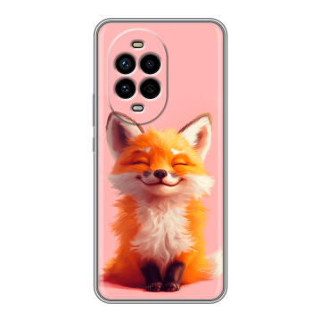 Силиконовый чехол на Huawei Nova 13 Pro с принтом милая лиса Силиконовый чехол на Huawei Nova 13 Pro с принтом милая лиса