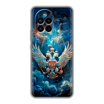 Силиконовый чехол на Huawei Nova 13 Pro с принтом Герб флаг России Силиконовый чехол на Huawei Nova 13 Pro с принтом Герб флаг России