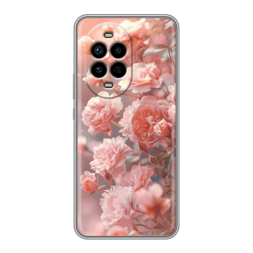 Силиконовый чехол на Huawei Nova 13 Pro с принтом Розовые розы Силиконовый чехол на Huawei Nova 13 Pro с принтом Розовые розы