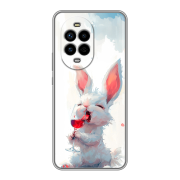 Силиконовый чехол на Huawei Nova 13 Pro с принтом кролик зайчик Силиконовый чехол на Huawei Nova 13 Pro с принтом кролик зайчик