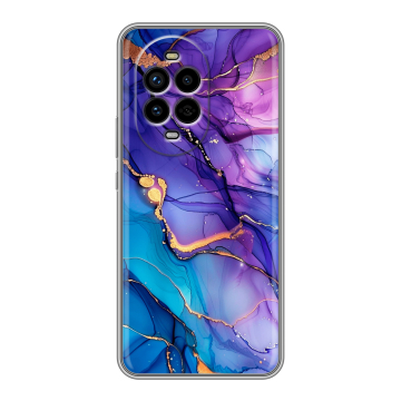 Силиконовый чехол на Huawei Nova 13 Pro с принтом синий мрамор Силиконовый чехол на Huawei Nova 13 Pro с принтом синий мрамор