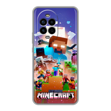 Силиконовый чехол на Huawei Nova 13 Pro с принтом Майнкрафт Minecraft