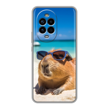 Силиконовый чехол на Huawei Nova 13 Pro с принтом Капибара Силиконовый чехол на Huawei Nova 13 Pro с принтом Капибара