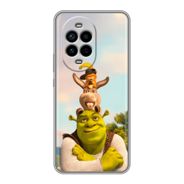 Силиконовый чехол на Huawei Nova 13 Pro с принтом Шрек Shrek Силиконовый чехол на Huawei Nova 13 Pro с принтом Шрек Shrek