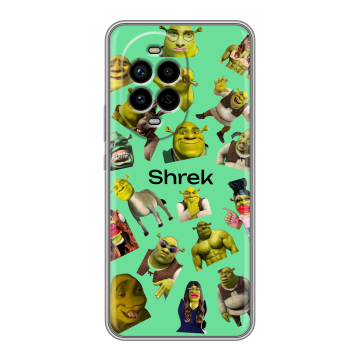 Силиконовый чехол на Huawei Nova 13 Pro с принтом Шрек Shrek Силиконовый чехол на Huawei Nova 13 Pro с принтом Шрек Shrek