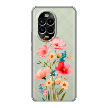 Силиконовый чехол на Huawei Nova 13 Pro с принтом Цветы Силиконовый чехол на Huawei Nova 13 Pro с принтом Цветы
