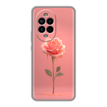 Силиконовый чехол на Huawei Nova 13 Pro с принтом Розовая роза Силиконовый чехол на Huawei Nova 13 Pro с принтом Розовая роза