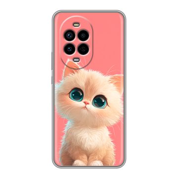 Силиконовый чехол на Huawei Nova 13 Pro с принтом Розовый котенок Силиконовый чехол на Huawei Nova 13 Pro с принтом Розовый котенок