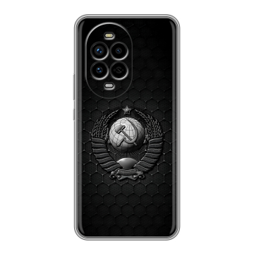 Силиконовый чехол на Huawei Nova 13 Pro с принтом Герб Флаг СССР