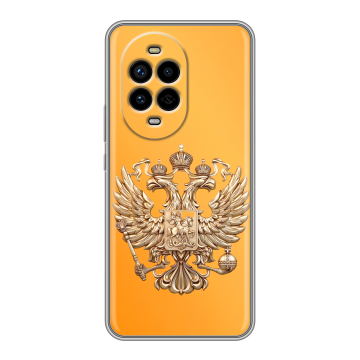 Силиконовый чехол на Huawei Nova 13 Pro с принтом Герб Флаг России Силиконовый чехол на Huawei Nova 13 Pro с принтом Герб Флаг России
