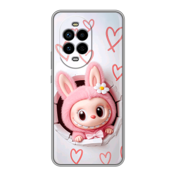 Силиконовый чехол на Huawei Nova 13 Pro с принтом Labubu Лабубу