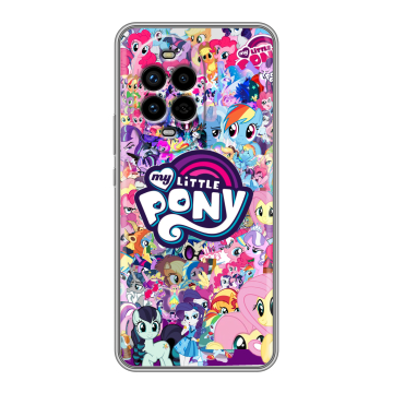 Силиконовый чехол на Huawei Nova 13 Pro с принтом My little pony Дружба чудо Силиконовый чехол на Huawei Nova 13 Pro с принтом My little pony Дружба чудо