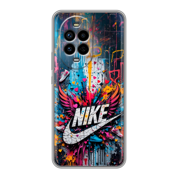 Силиконовый чехол на Huawei Nova 13 Pro с принтом Nike Найк