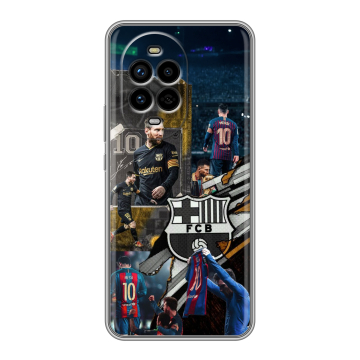 Силиконовый чехол на Huawei Nova 13 Pro с принтом Messi Barcelona Силиконовый чехол на Huawei Nova 13 Pro с принтом Messi Barcelona