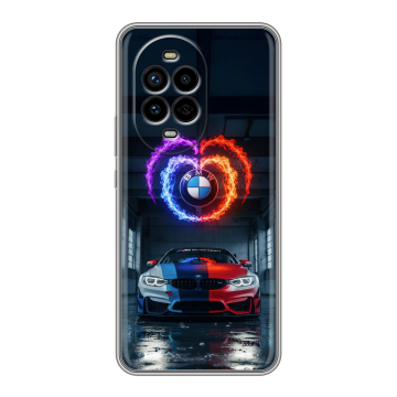 Силиконовый чехол на Huawei Nova 13 Pro с принтом BMW БМВ Силиконовый чехол на Huawei Nova 13 Pro с принтом BMW БМВ