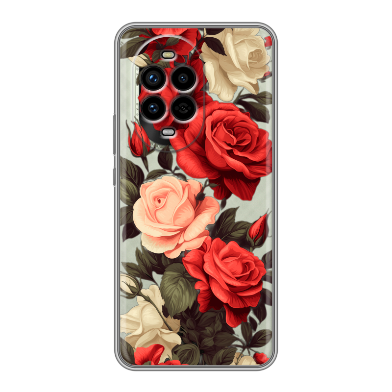 Силиконовый чехол на Huawei Nova 13 Pro с принтом Розы Силиконовый чехол на Huawei Nova 13 Pro с принтом Розы