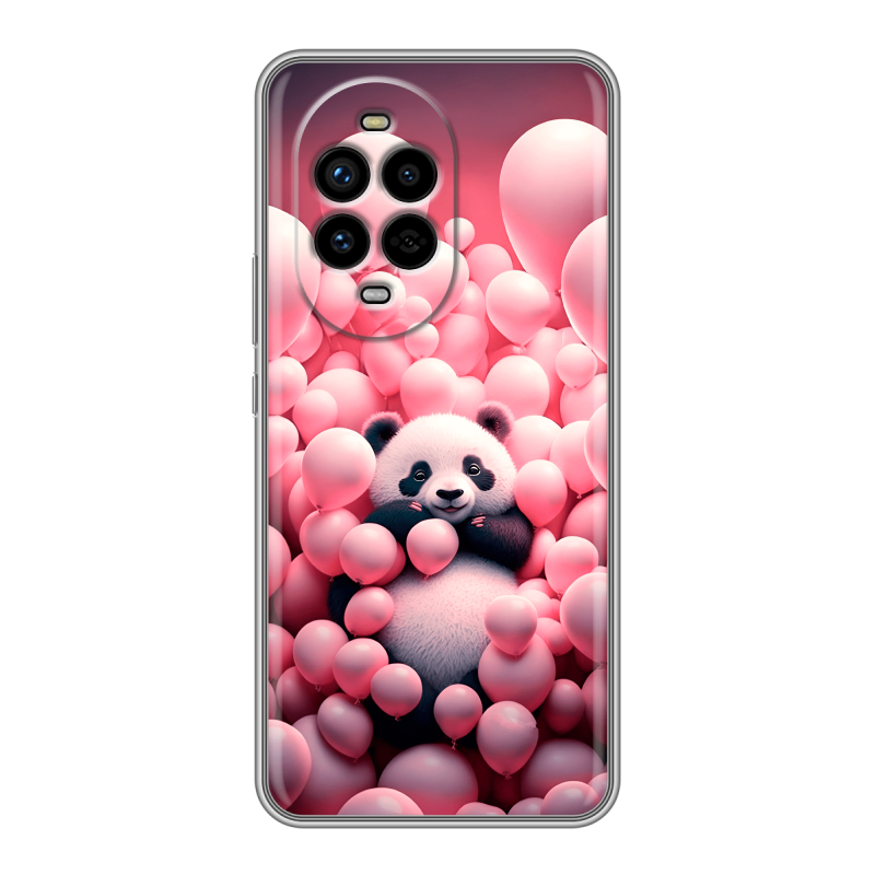 Силиконовый чехол на Huawei Nova 13 Pro с принтом Панда Силиконовый чехол на Huawei Nova 13 Pro с принтом Панда