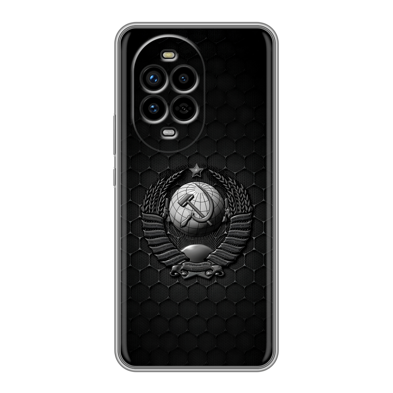 Силиконовый чехол на Huawei Nova 13 Pro с принтом Герб Флаг СССР Силиконовый чехол на Huawei Nova 13 Pro с принтом Герб Флаг СССР