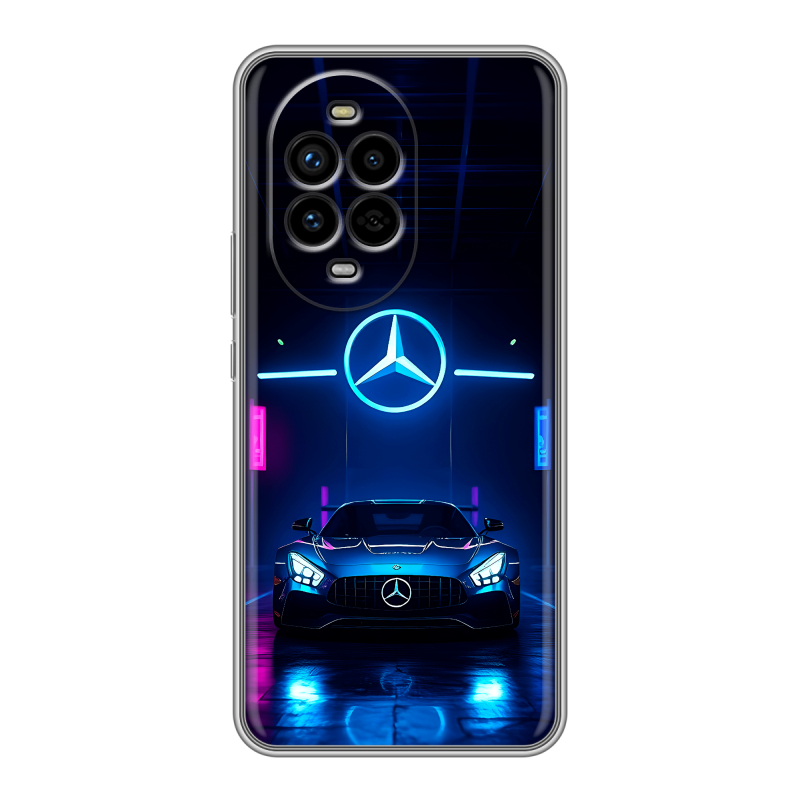 Силиконовый чехол на Huawei Nova 13 Pro с принтом Mercedes Мерседес Силиконовый чехол на Huawei Nova 13 Pro с принтом Mercedes Мерседес