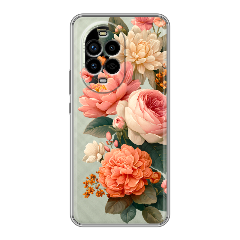 Силиконовый чехол на Huawei Nova 13 Pro с принтом цветы Силиконовый чехол на Huawei Nova 13 Pro с принтом цветы
