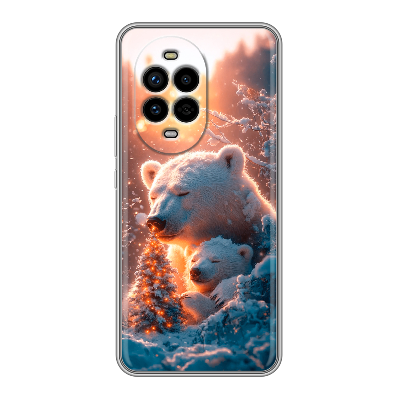 Силиконовый чехол на Huawei Nova 13 Pro с принтом Новый год Силиконовый чехол на Huawei Nova 13 Pro с принтом Новый год
