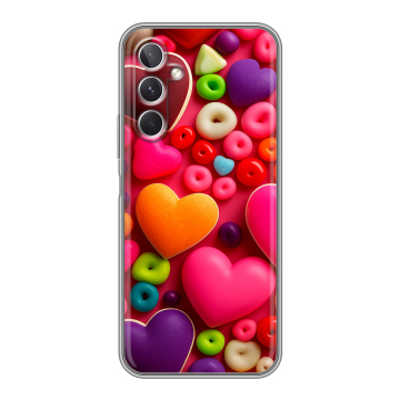 Силиконовый чехол на Samsung Galaxy A26 5g с принтом Сердечки Силиконовый чехол на Samsung Galaxy A26 5g с принтом Сердечки