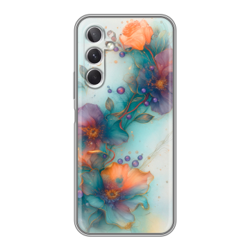 Силиконовый чехол на Samsung Galaxy A26 5g с принтом Акварельные цветы
