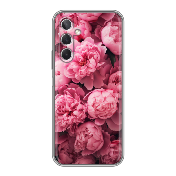 Силиконовый чехол на Samsung Galaxy A26 5g с принтом цветы пионы Силиконовый чехол на Samsung Galaxy A26 5g с принтом цветы пионы