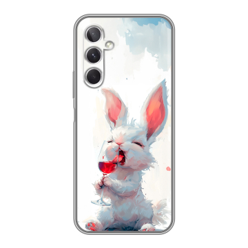 Силиконовый чехол на Samsung Galaxy A26 5g с принтом кролик зайчик Силиконовый чехол на Samsung Galaxy A26 5g с принтом кролик зайчик